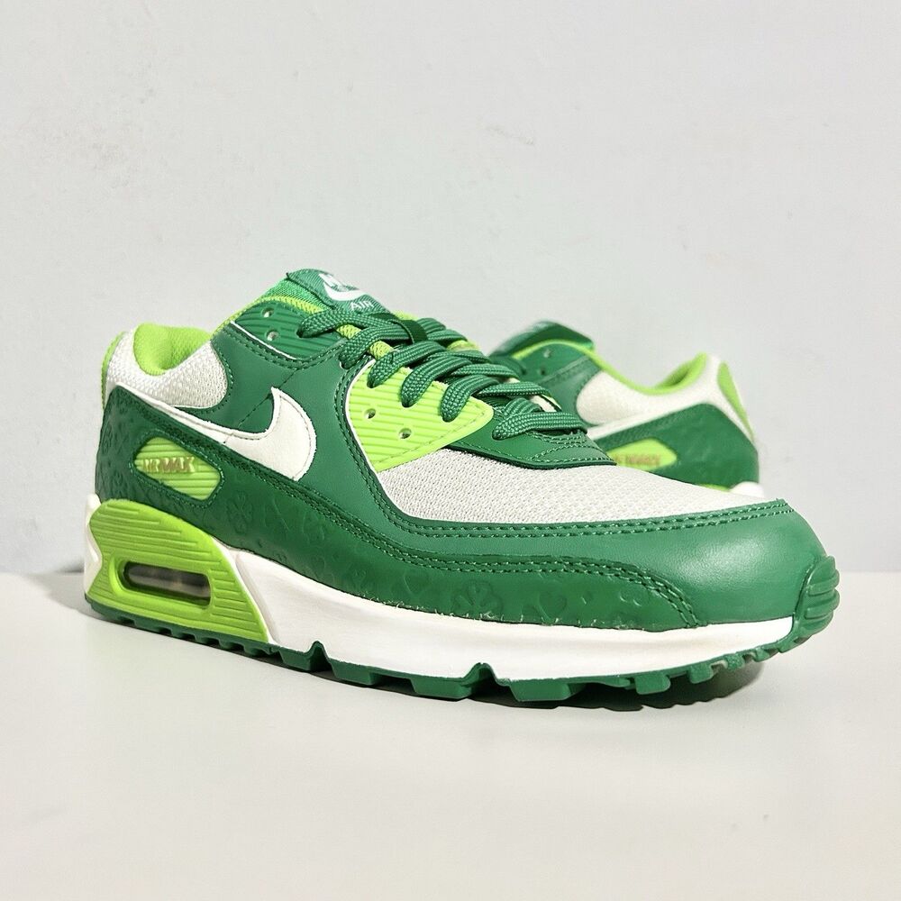 Nike Air Max 90 “St. Patrick’s Day” Men’s Size 8 Green White Lifestyle Sneakers